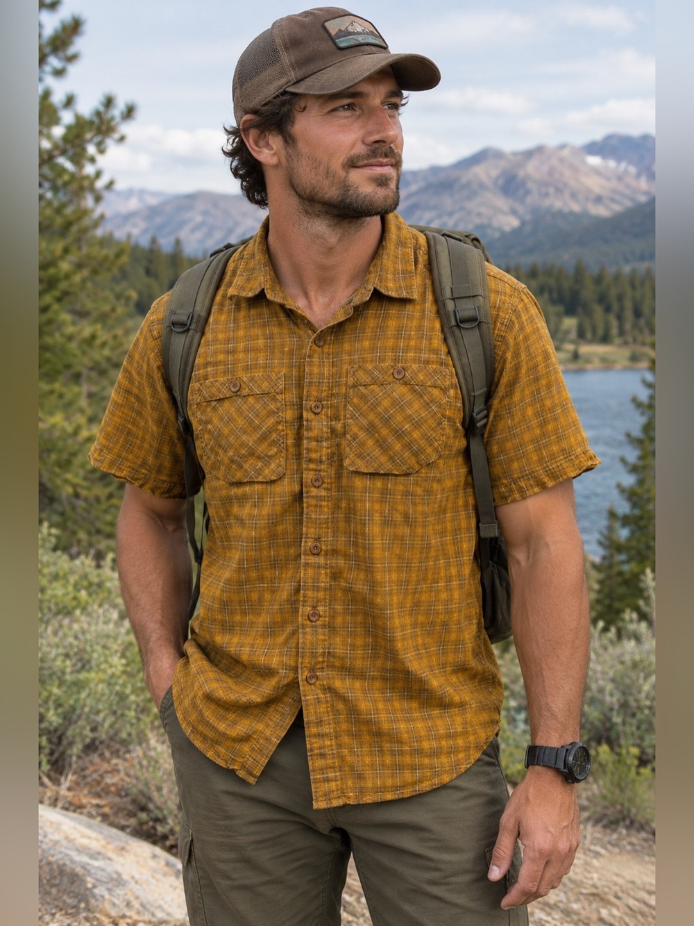 Arc'teryx Tranzat short sleeve button-up shirt